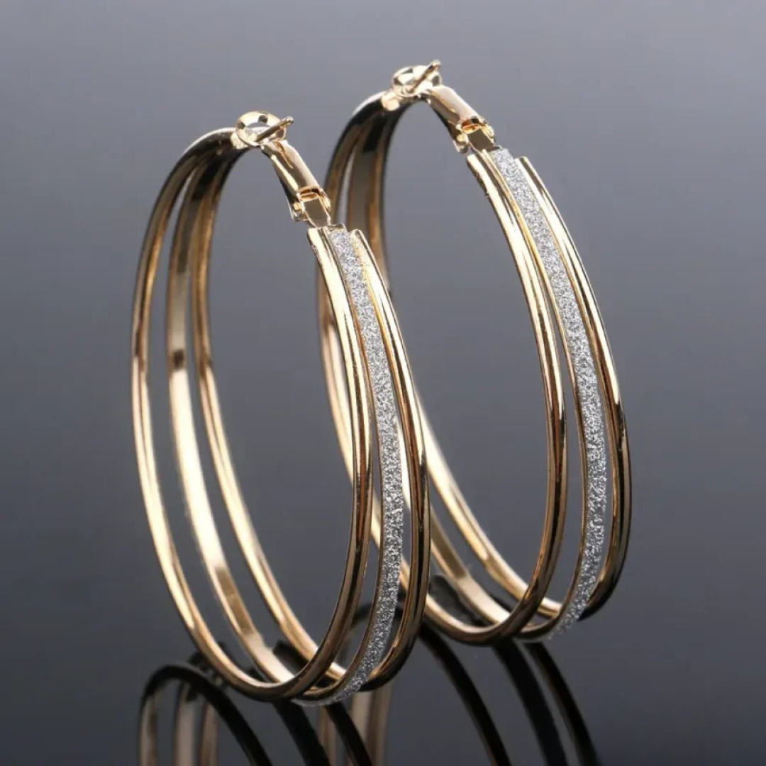 Aros dorados retro