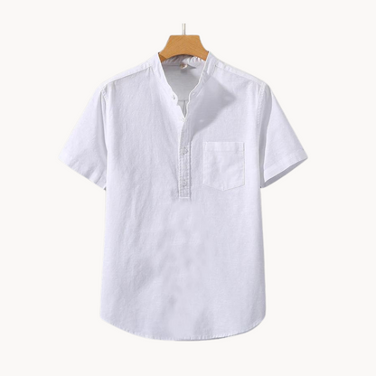 Polo Arvid de Algodón y Lino