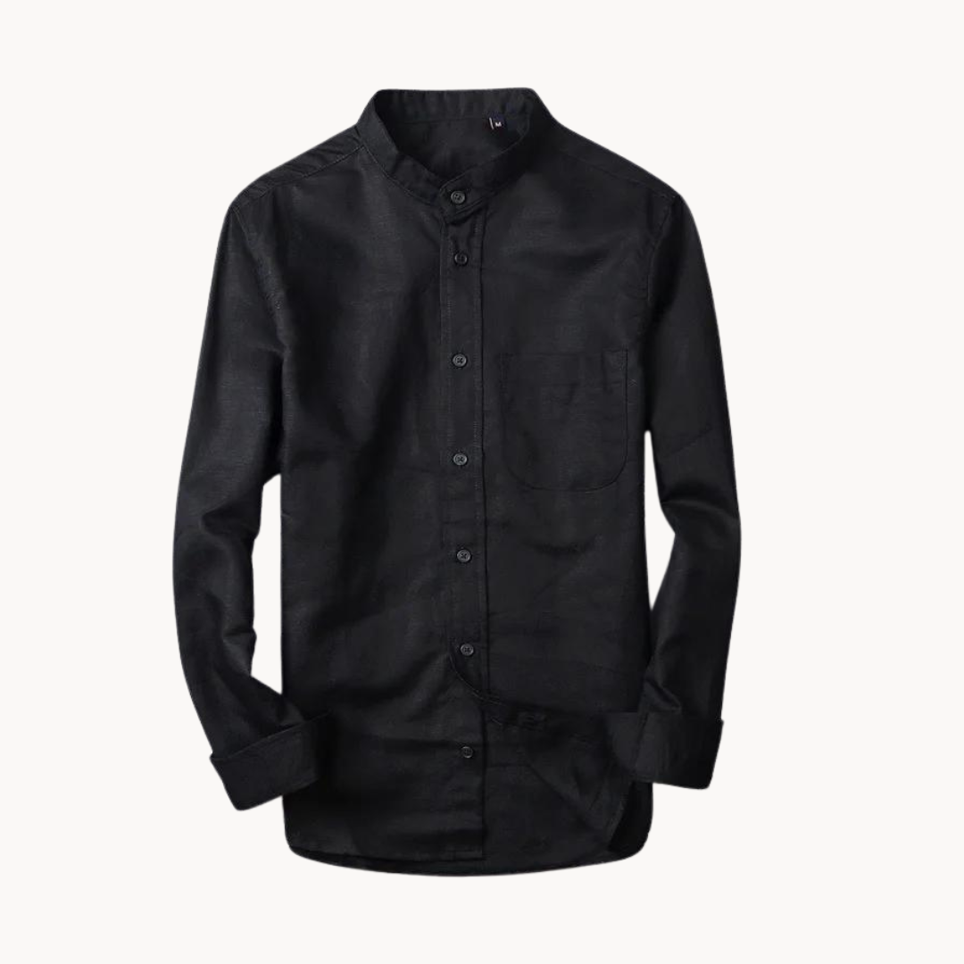 Camisa Reed de lino y algodón