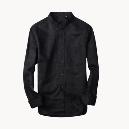 Camisa Reed de lino y algodón