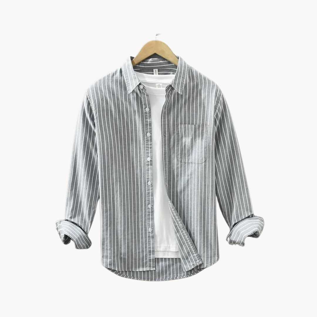 Camisa Ciro de Algodón con Rayas