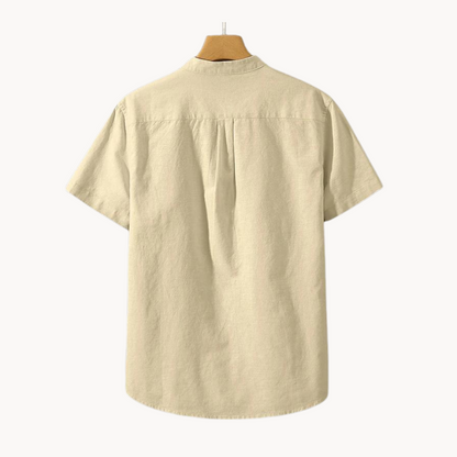 Polo Arvid de Algodón y Lino