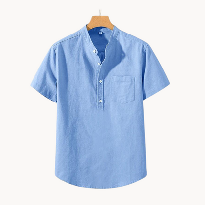 Polo Arvid de Algodón y Lino