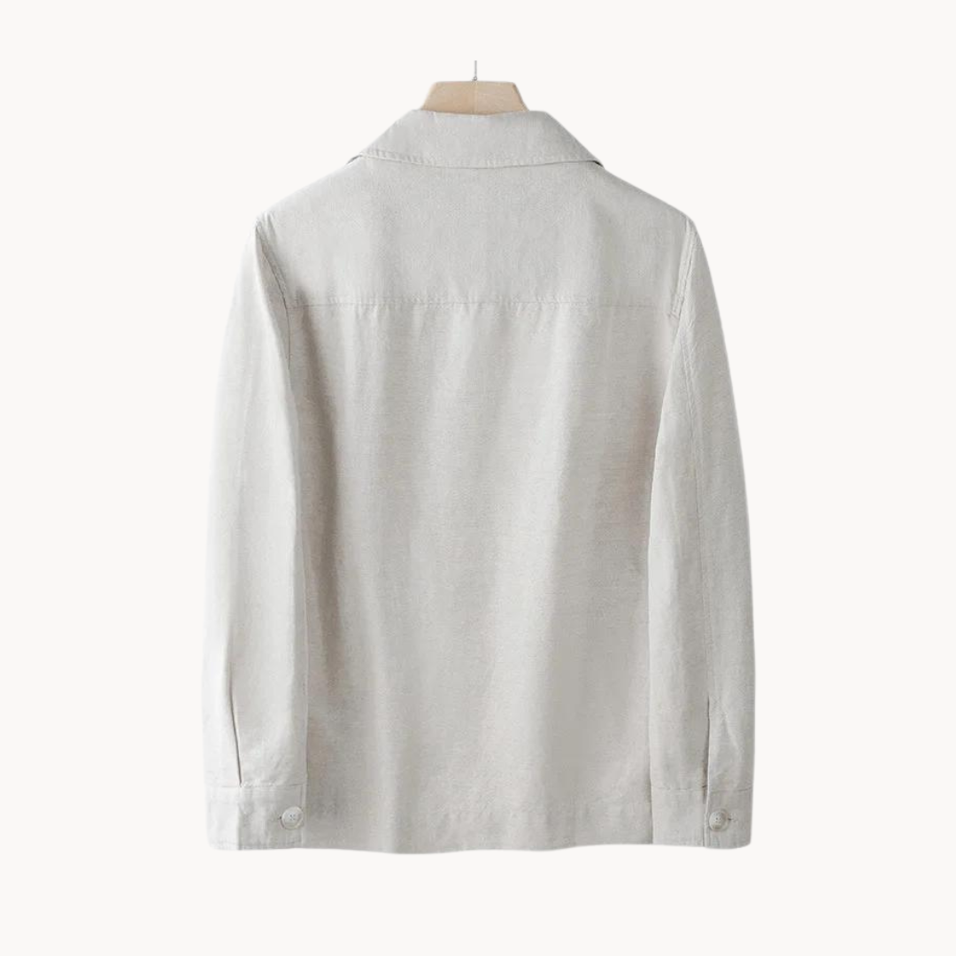 Chaqueta de algodón y lino Ewan