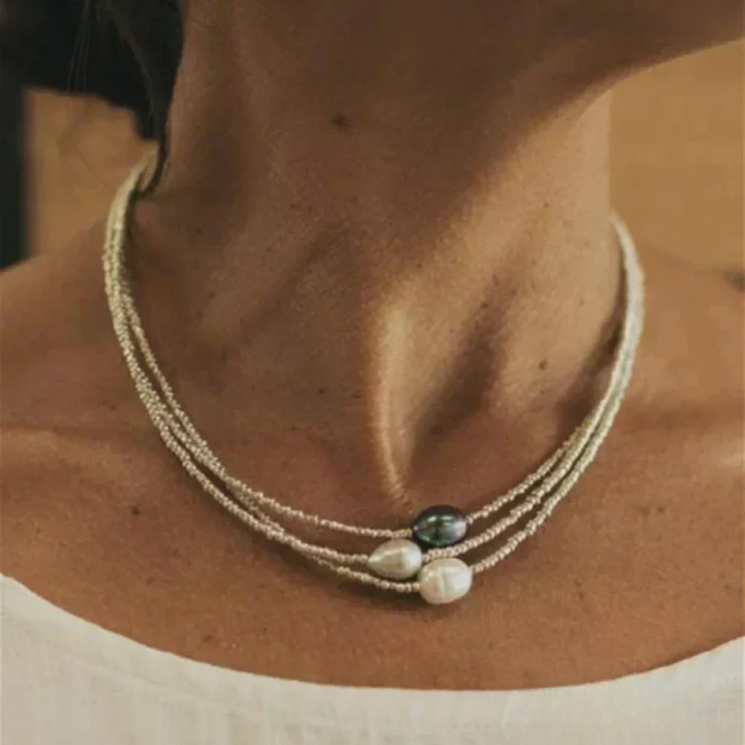 Collar de perlas estilo vintage