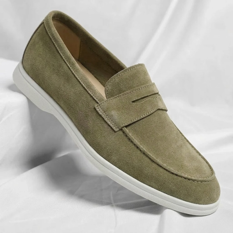 Florence – Mocasines de Ante para hombre en color Marrón