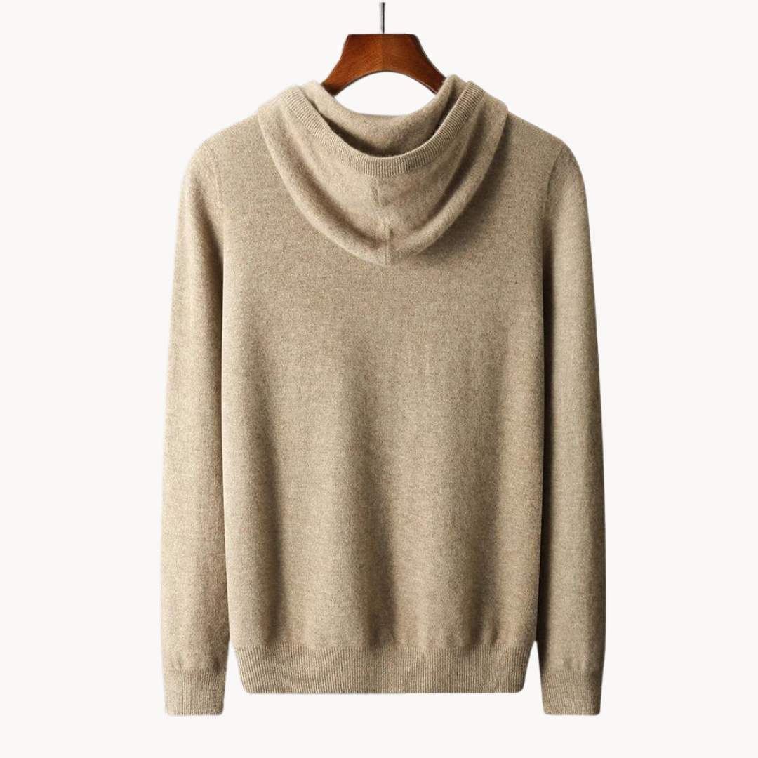 Sudadera con Capucha de Lana Merino Glacier