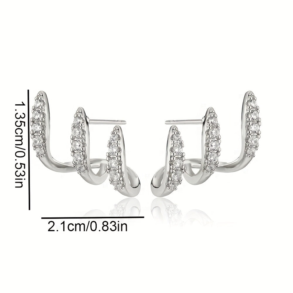Pendientes Elegantes Triples