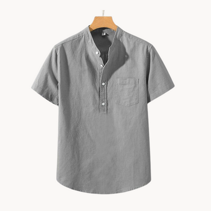 Polo Arvid de Algodón y Lino