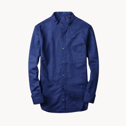 Camisa Reed de lino y algodón