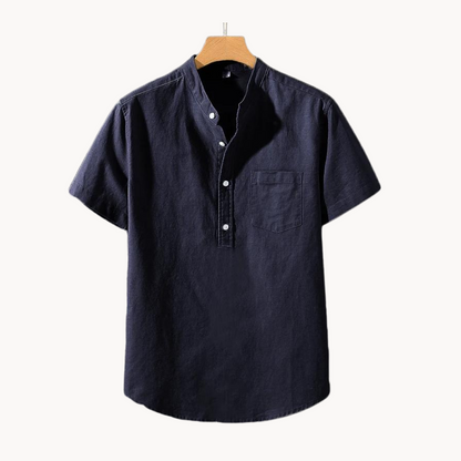 Polo Arvid de Algodón y Lino