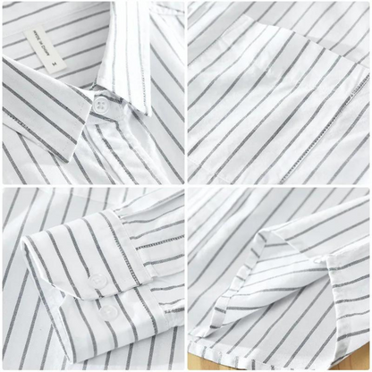 Camisa Ciro de Algodón con Rayas