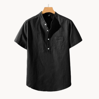 Polo Arvid de Algodón y Lino