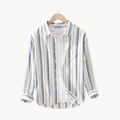 Camisa Tideway de lino y algodón