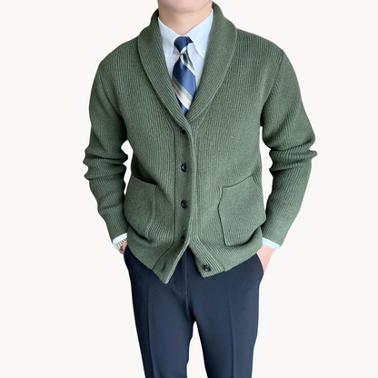 Cárdigan Glenbrook con Cuello Chal