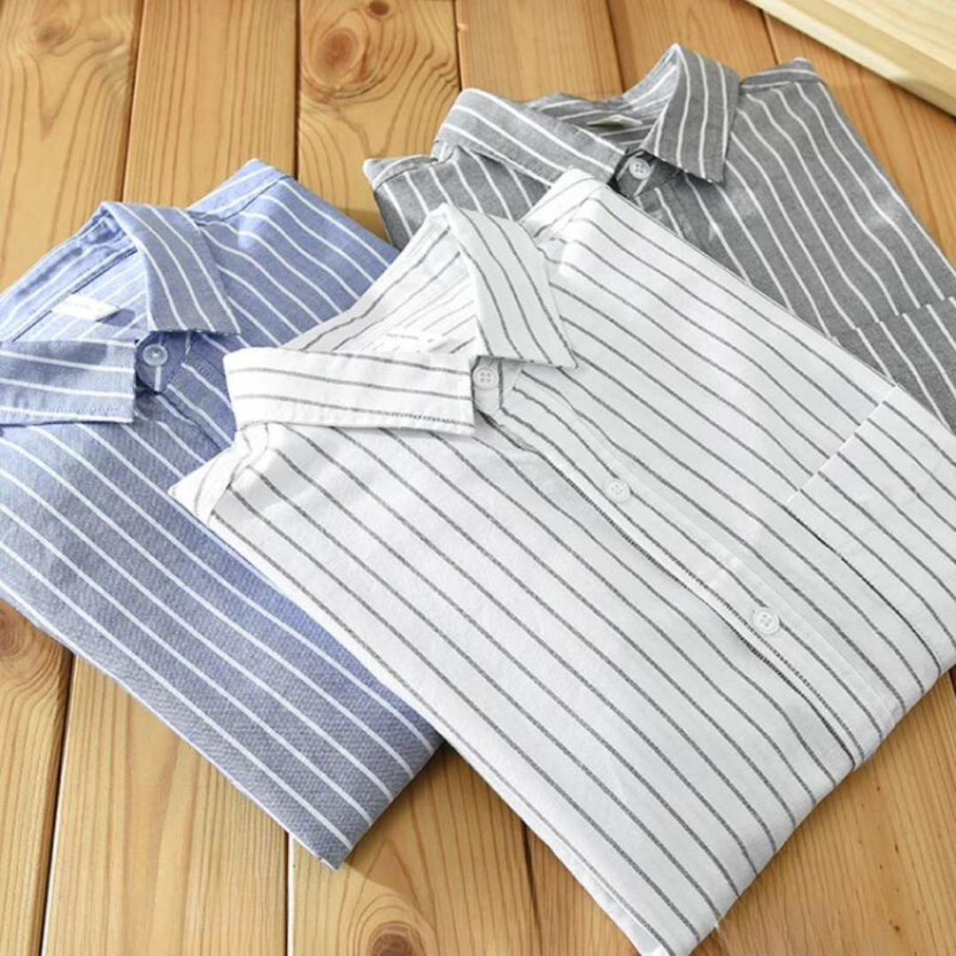 Camisa Ciro de Algodón con Rayas