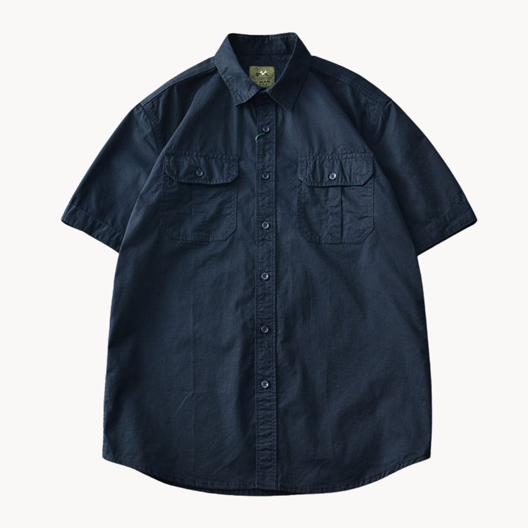 Camisa Frontier de Manga Corta en Algodón