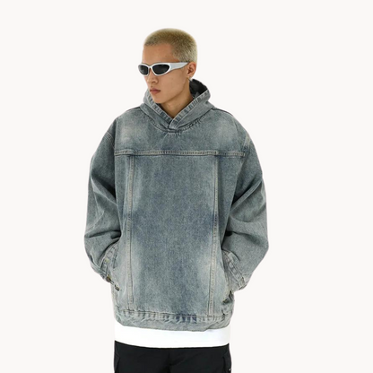 Sudadera con Capucha Vantage Denim