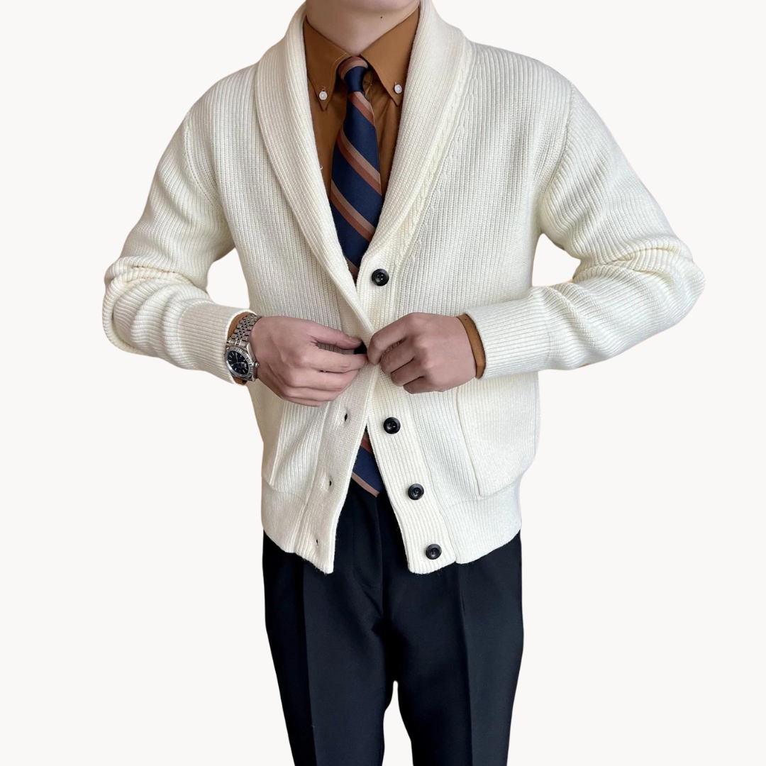Cárdigan Glenbrook con Cuello Chal