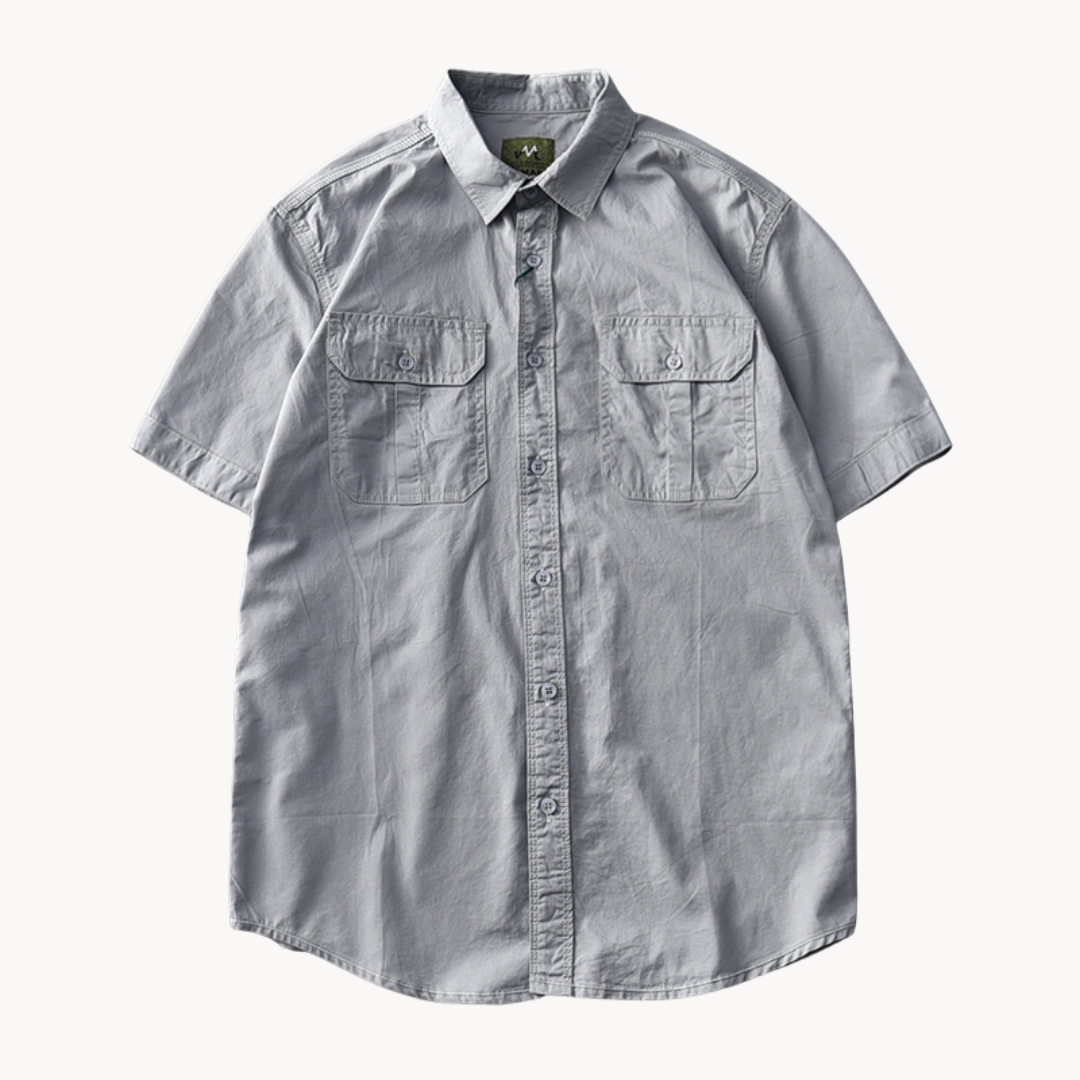 Camisa Frontier de Manga Corta en Algodón