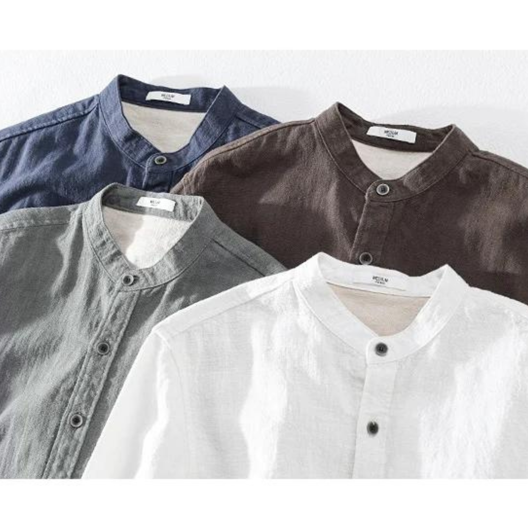 Camisa Artisan de Lino Manga Larga