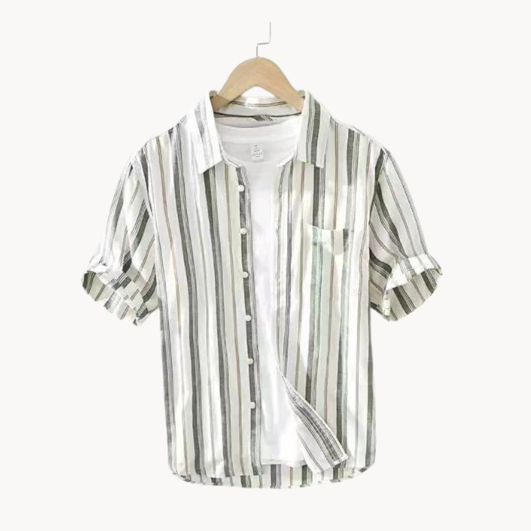 Camisa Tideway de lino y algodón