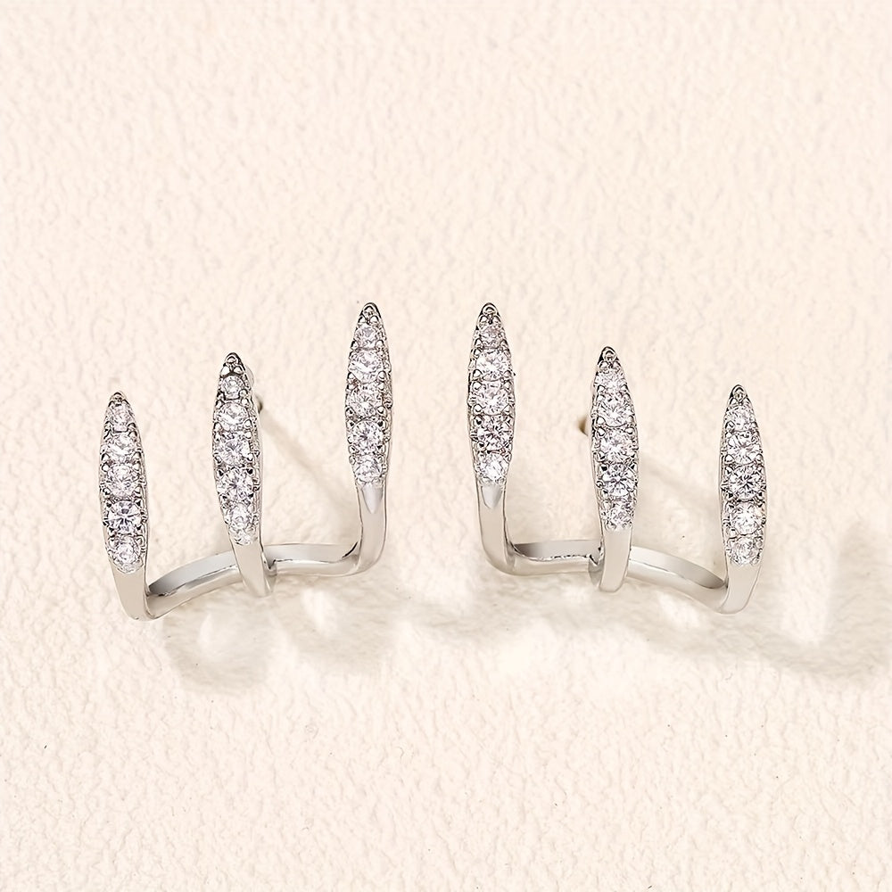 Pendientes Elegantes Triples