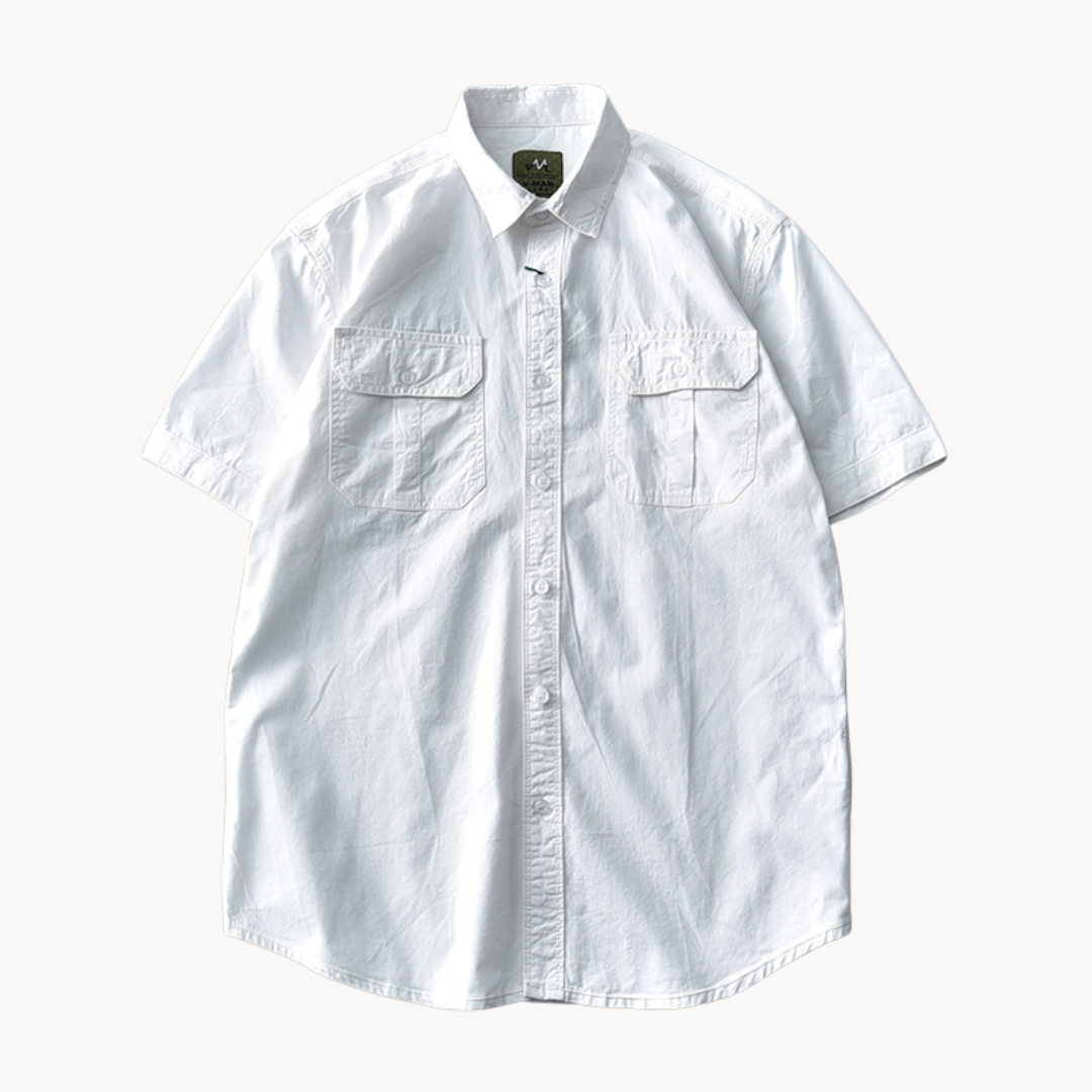 Camisa Frontier de Manga Corta en Algodón