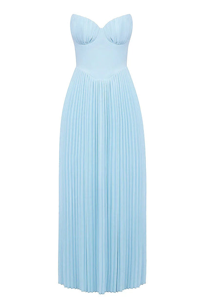 Aurora – Pleated Sculpt Maxi Dress