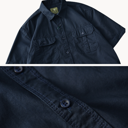 Camisa Frontier de Manga Corta en Algodón