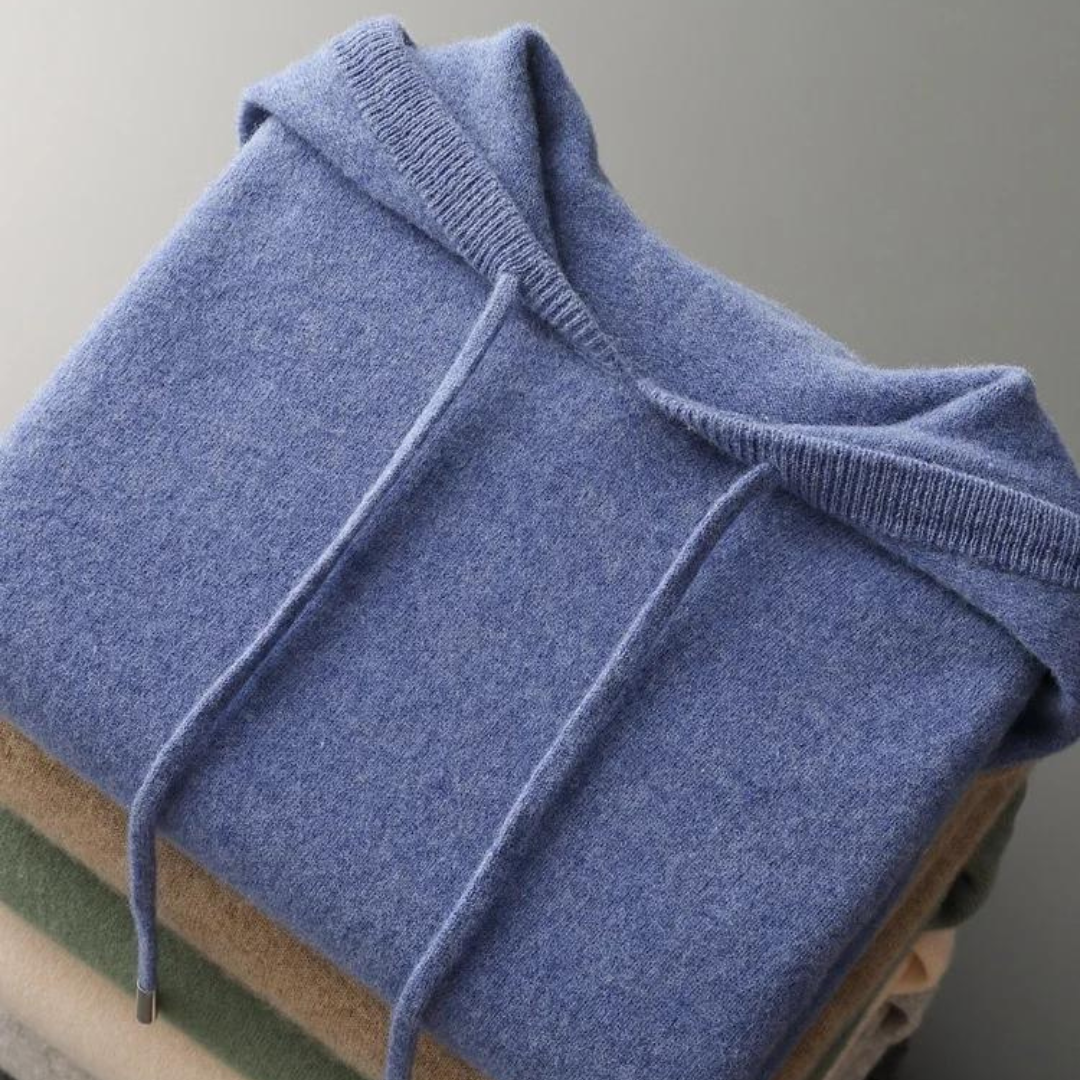 Sudadera con Capucha de Lana Merino Glacier