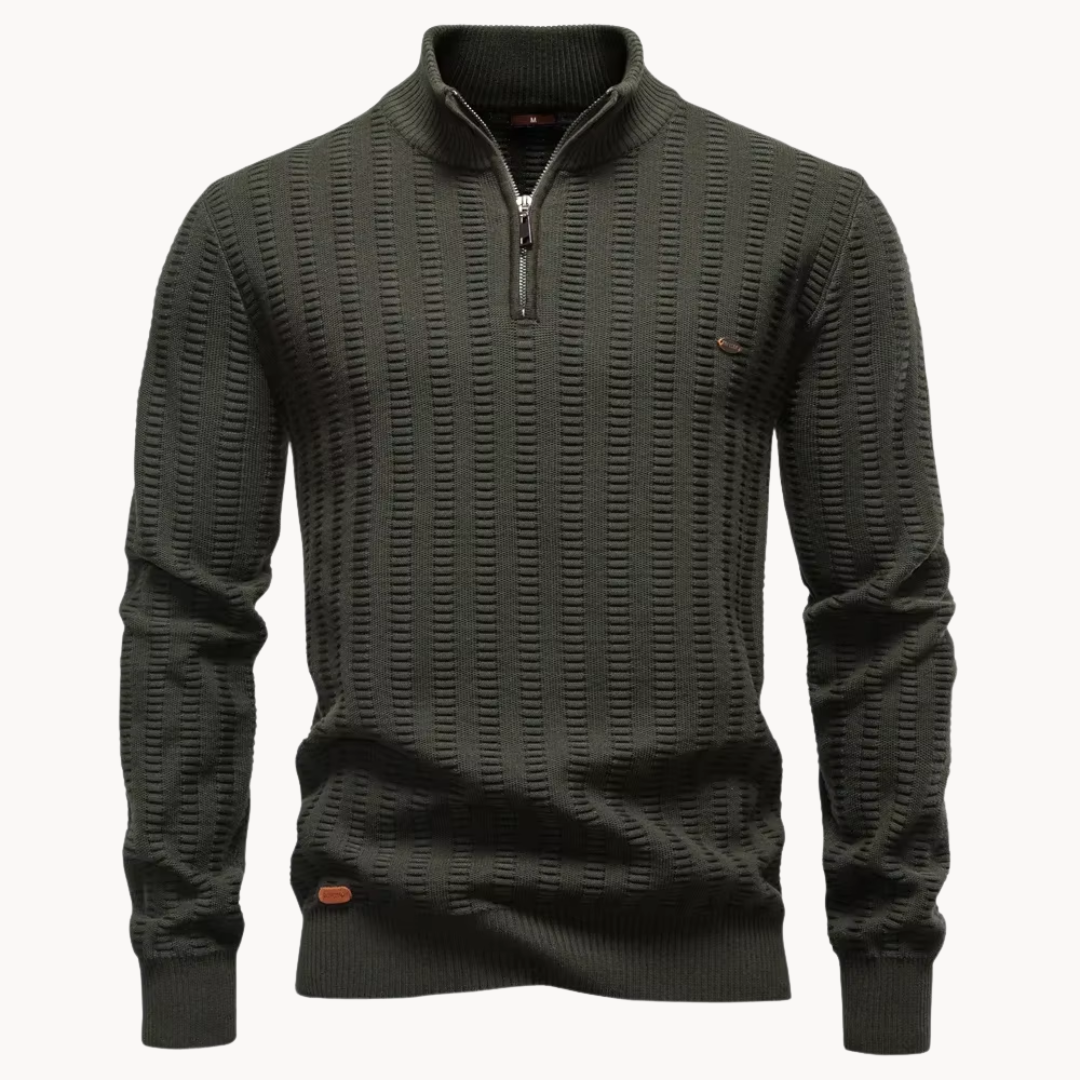 Suéter Barrett con Cuello y Cremallera