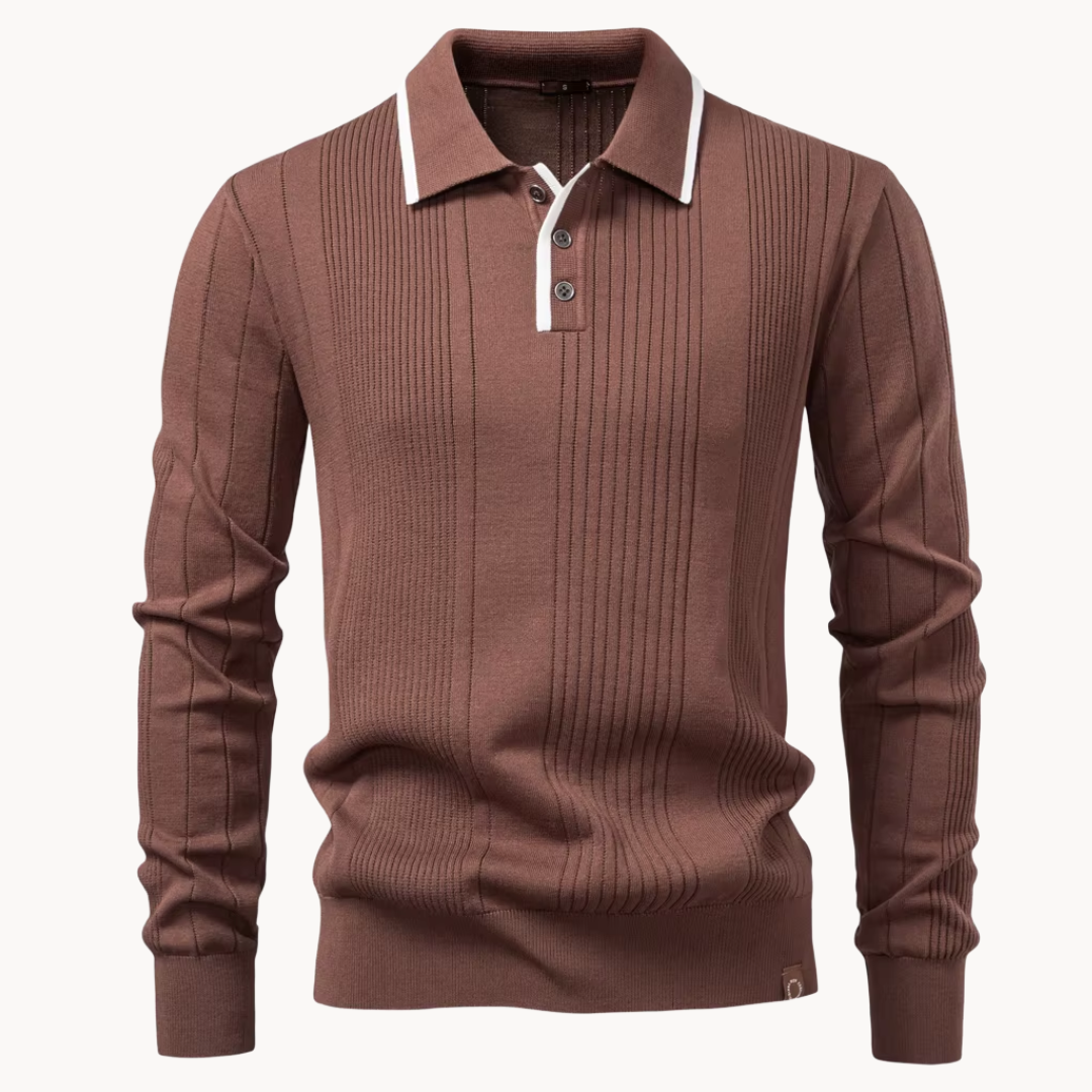 Polo de Punto Fletcher con Botones