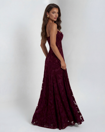 Sofia - Blush Floral Maxi Dress