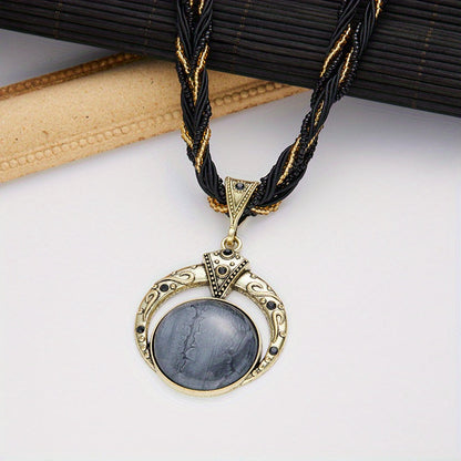 Colgante boho con dije