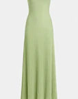 Vestido maxi elegante sin mangas con cintura caída