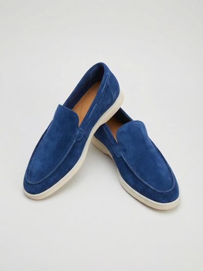 Mocasines de Ante Premium Ultramarino | Luna Bellucci