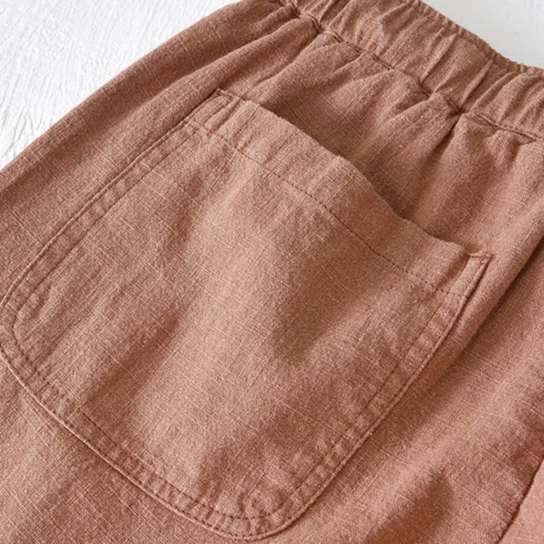 Short Kasimir de Algodón y Lino