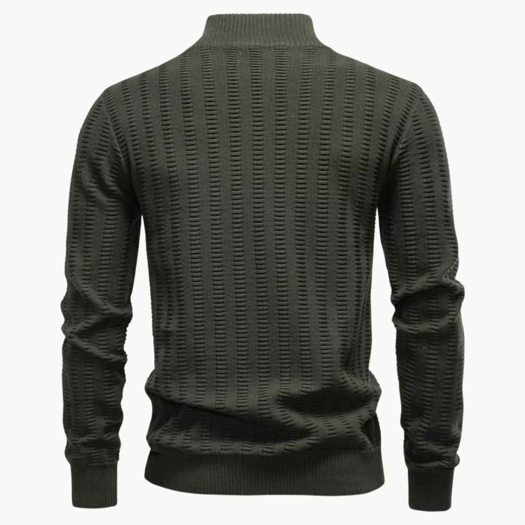 Suéter Barrett con Cuello y Cremallera