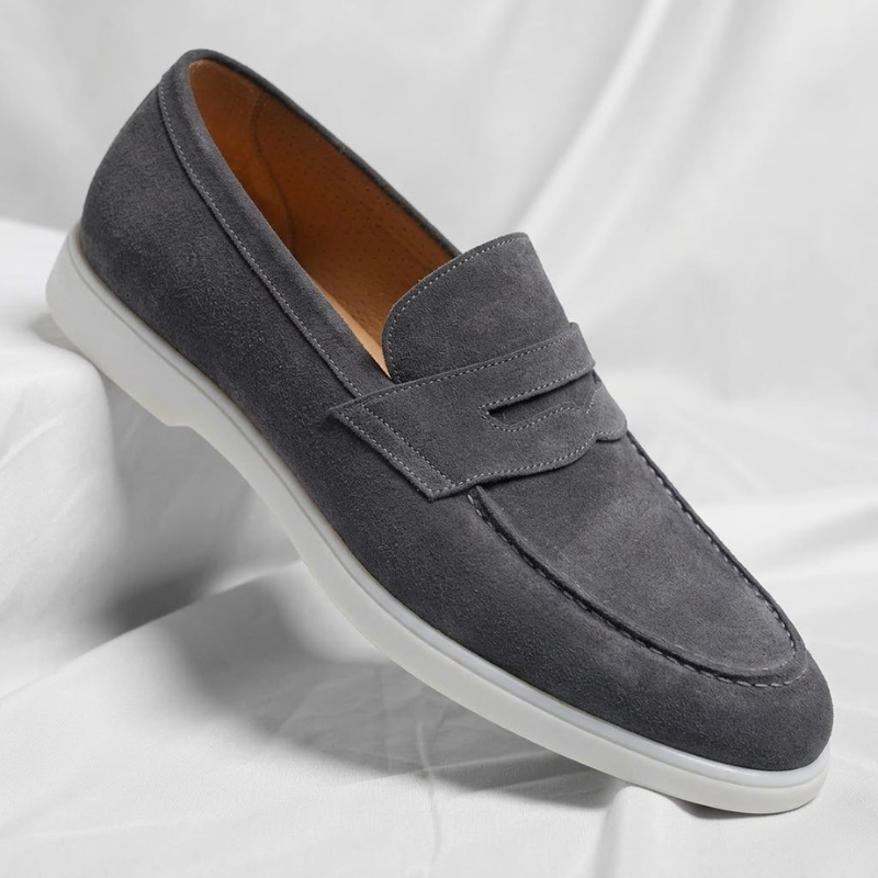 Florence – Mocasines de Ante para hombre en color Marrón