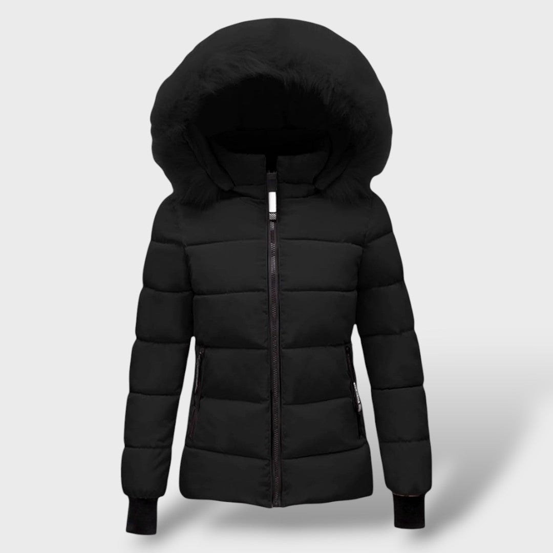 Casaco Acolchoado de Inverno com Capuz