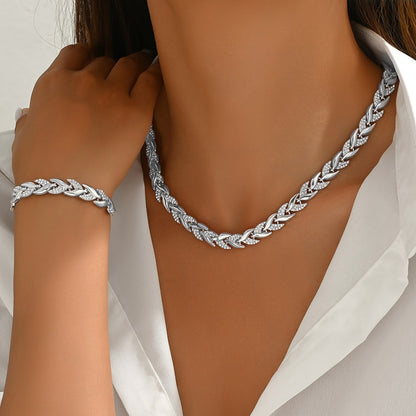Set de joyas espiga de cristal