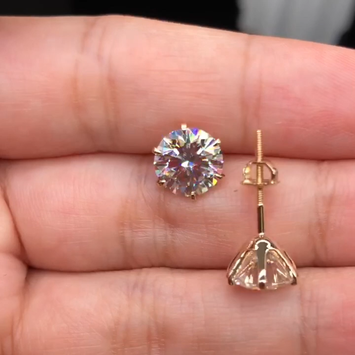 Pendientes chic de oro blanco Tera