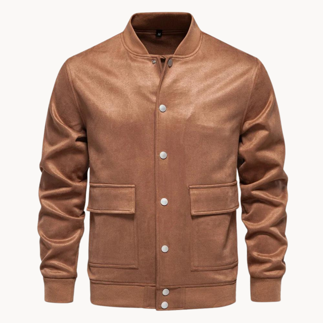Chaqueta Bomber Baldo de Gamuza