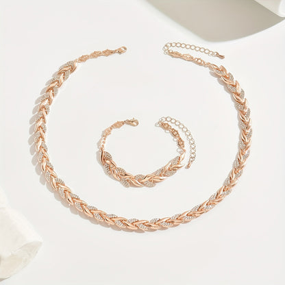 Set de joyas espiga de cristal