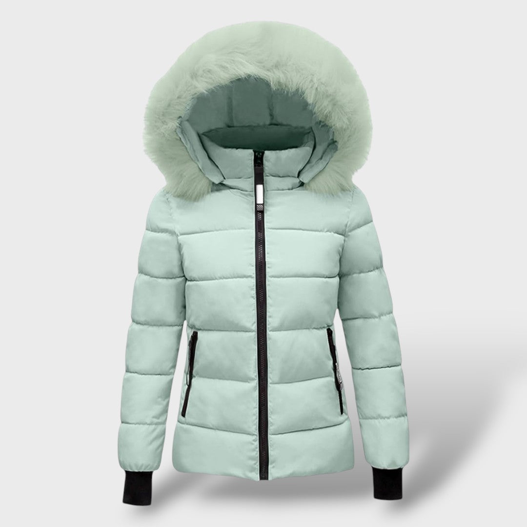 Casaco Acolchoado de Inverno com Capuz