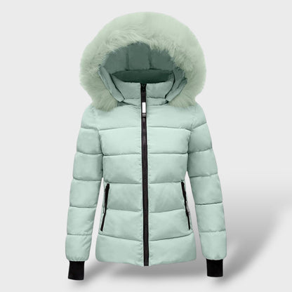 Casaco Acolchoado de Inverno com Capuz