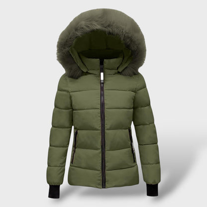 Casaco Acolchoado de Inverno com Capuz