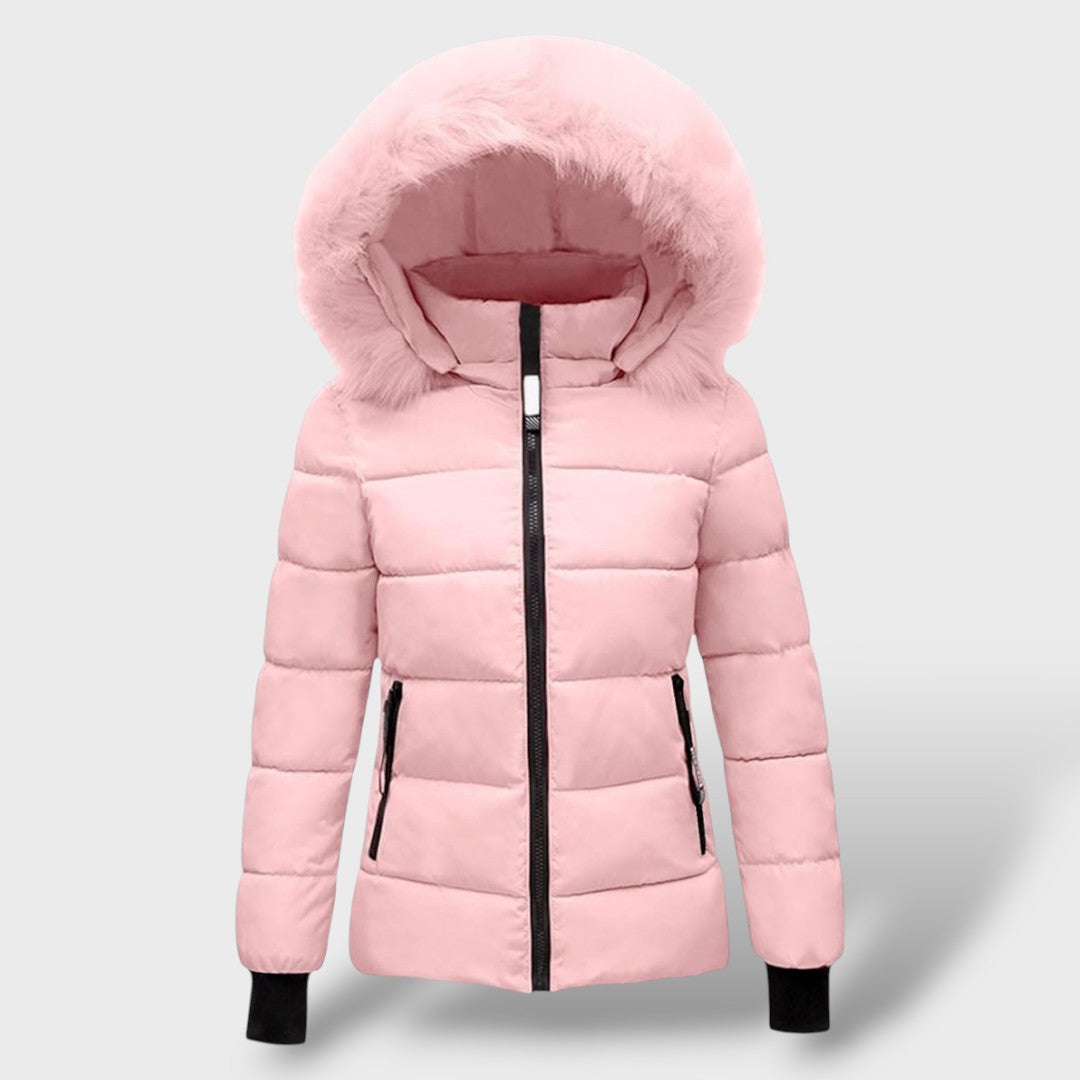 Casaco Acolchoado de Inverno com Capuz