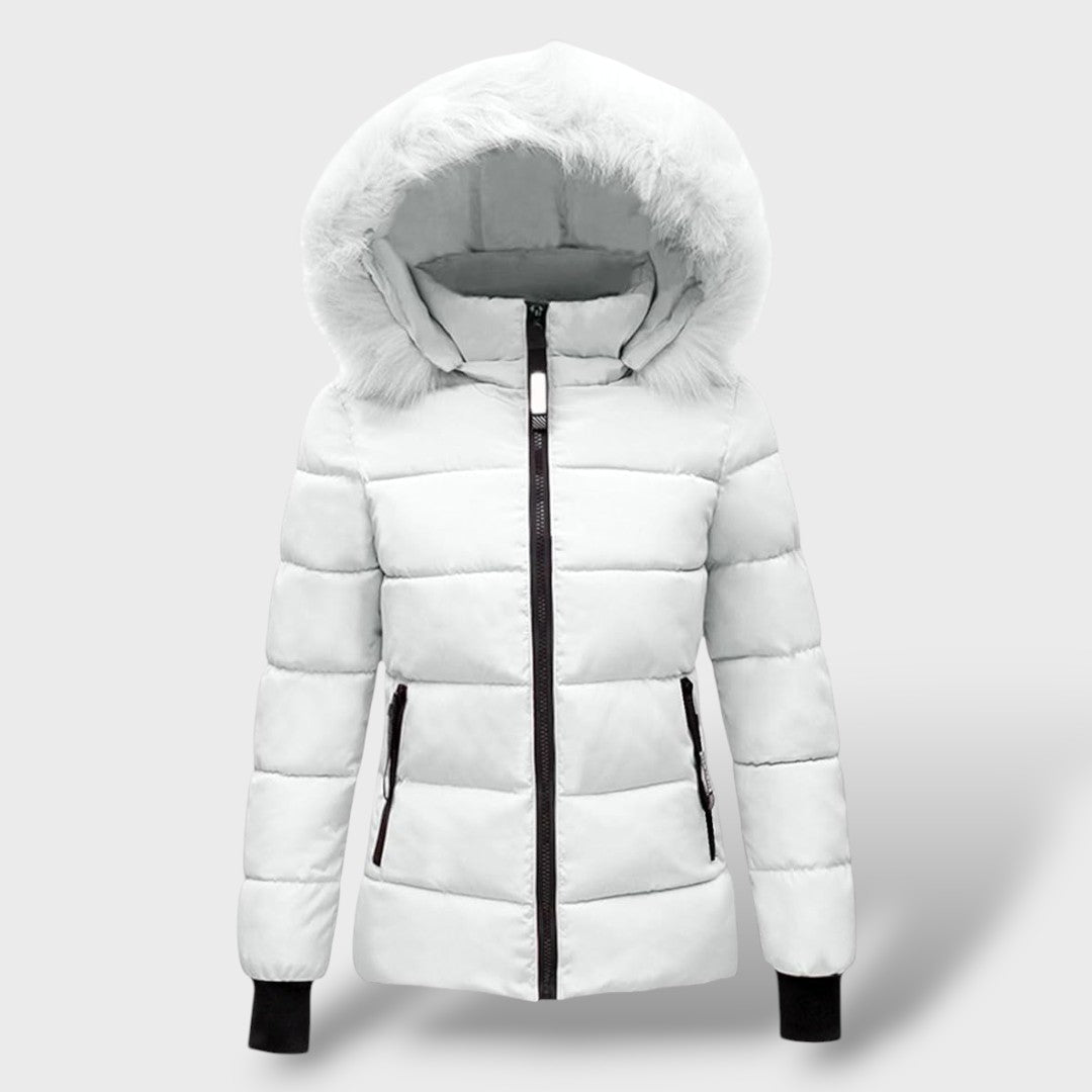 Casaco Acolchoado de Inverno com Capuz